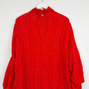 C/MEO Collective Sheer Check Rolled Sleeve Top Size L by SwapUp-Online Second Hand Store-Online Thrift Store