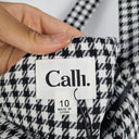 Calli Hounds Tooth Tie Up Top Size 10 by SwapUp-Online Second Hand Store-Online Thrift Store