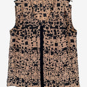 Kookai Clay Block Print Office Top Size 10 by SwapUp-Online Second Hand Store-Online Thrift Store