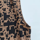 Kookai Clay Block Print Office Top Size 10 by SwapUp-Online Second Hand Store-Online Thrift Store