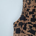 Kookai Clay Block Print Office Top Size 10 by SwapUp-Online Second Hand Store-Online Thrift Store