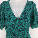 Kookai Forest Green Leopard Wrap Dress Size 8 by SwapUp-Online Second Hand Store-Online Thrift Store