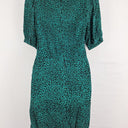 Kookai Forest Green Leopard Wrap Dress Size 8 by SwapUp-Online Second Hand Store-Online Thrift Store