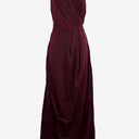 Chancery Maroon Wrap Evening Maxi Dress Size 10 by SwapUp-Online Second Hand Store-Online Thrift Store