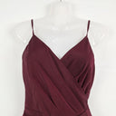 Chancery Maroon Wrap Evening Maxi Dress Size 10 by SwapUp-Online Second Hand Store-Online Thrift Store