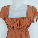 Old Flame Rust Shoulder Puff Mini Dress Size 10 by SwapUp-Online Second Hand Store-Online Thrift Store