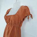 Old Flame Rust Shoulder Puff Mini Dress Size 10 by SwapUp-Online Second Hand Store-Online Thrift Store