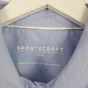 Sportscraft Sky Blue Pinpoint Oxford Shirt Size 14 by SwapUp-Online Second Hand Store-Online Thrift Store