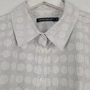 Sportscraft Polka Dot Pin Stripe White Shirt Size 14 by SwapUp-Online Second Hand Store-Online Thrift Store