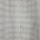 Sportscraft Polka Dot Pin Stripe White Shirt Size 14 by SwapUp-Online Second Hand Store-Online Thrift Store