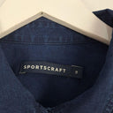 Sportscraft Deep Blue Two Textured Shirt Size 14 by SwapUp-Online Second Hand Store-Online Thrift Store