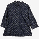 Sportscraft Navy Paisley 3/4 Sleeve Shirt Size 14 by SwapUp-Online Second Hand Store-Online Thrift Store