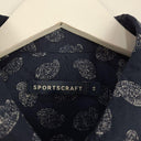 Sportscraft Navy Paisley 3/4 Sleeve Shirt Size 14 by SwapUp-Online Second Hand Store-Online Thrift Store