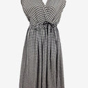 Lee Mathews Gingham Shirred Waist Midi Dress Size M by SwapUp-Online Second Hand Store-Online Thrift Store