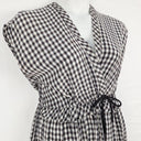Lee Mathews Gingham Shirred Waist Midi Dress Size M by SwapUp-Online Second Hand Store-Online Thrift Store