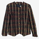 Carla Zampatti Metallic Vintage Grid Blazer Size 12 by SwapUp-Online Second Hand Store-Online Thrift Store