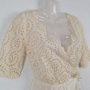 Zimmermann Broderie Cut out Scallop Wrap Midi Dress Size S by SwapUp-Online Second Hand Store-Online Thrift Store