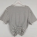 Alexander Wang Striped Knot Crop T-shirt Size M by SwapUp-Online Second Hand Store-Online Thrift Store