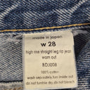Bassike Distressed High Rise Straight Rip Jeans Size M by SwapUp-Online Second Hand Store-Online Thrift Store