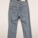 Bassike Distressed High Rise Straight Rip Jeans Size M by SwapUp-Online Second Hand Store-Online Thrift Store