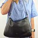 Witchery Soft Pebble Leather Hobo Flap Shoulder Bag Size None by SwapUp-Online Second Hand Store-Online Thrift Store