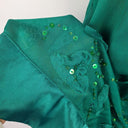 7 Deadly Sins Emerald Embellished Silk Party Mini Dress Size 8 by SwapUp-Online Second Hand Store-Online Thrift Store