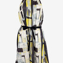 Stella Watercolour Pleated Halter Neck Midi Dress Size 8 by SwapUp-Online Second Hand Store-Online Thrift Store