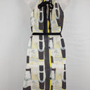 Stella Watercolour Pleated Halter Neck Midi Dress Size 8 by SwapUp-Online Second Hand Store-Online Thrift Store