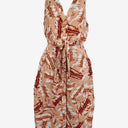 Witchery Tropical Blush Tie Front MIdi Dress Size 10 by SwapUp-Online Second Hand Store-Online Thrift Store