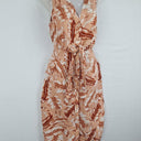 Witchery Tropical Blush Tie Front MIdi Dress Size 10 by SwapUp-Online Second Hand Store-Online Thrift Store