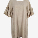 Seed Natural Broderie Frilled Shift Mini Dress Size 10 by SwapUp-Online Second Hand Store-Online Thrift Store