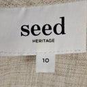 Seed Natural Broderie Frilled Shift Mini Dress Size 10 by SwapUp-Online Second Hand Store-Online Thrift Store