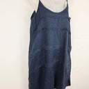 Eb&Ive Navy Folded Linen Casual Midi Dress Size XS by SwapUp-Online Second Hand Store-Online Thrift Store