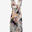 Cooper St Feminine Draped Cut Out Midi Dress Size 8 by SwapUp-Online Second Hand Store-Online Thrift Store