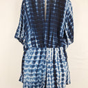 Decjuba Navy Tie Dye Cross Bodice Playsuit Size 10 by SwapUp-Online Second Hand Store-Online Thrift Store