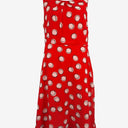 The Collection Spotted Watermelon Chiffon Belted Office Midi Dress Size 18 by SwapUp-Online Second Hand Store-Online Thrift Store