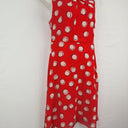 The Collection Spotted Watermelon Chiffon Belted Office Midi Dress Size 18 by SwapUp-Online Second Hand Store-Online Thrift Store