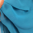 S.L. Fashions Aqua Sequin Trimmed Soft Layered Midi Dress Size 16 by SwapUp-Online Second Hand Store-Online Thrift Store