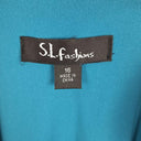 S.L. Fashions Aqua Sequin Trimmed Soft Layered Midi Dress Size 16 by SwapUp-Online Second Hand Store-Online Thrift Store