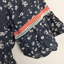 Adrift Pretty Navy Adjustable Waist Ruffled Midi Dress Size M by SwapUp-Online Second Hand Store-Online Thrift Store
