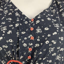 Adrift Pretty Navy Adjustable Waist Ruffled Midi Dress Size M by SwapUp-Online Second Hand Store-Online Thrift Store