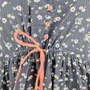 Adrift Pretty Navy Adjustable Waist Ruffled Midi Dress Size M by SwapUp-Online Second Hand Store-Online Thrift Store