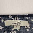 Adrift Pretty Navy Adjustable Waist Ruffled Midi Dress Size M by SwapUp-Online Second Hand Store-Online Thrift Store