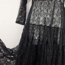 Poetry By Kasey & Renee Voluminous Sheer Lacey Evening Maxi Dress Size M by SwapUp-Online Second Hand Store-Online Thrift Store