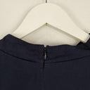 Boden Stylish Tied Neck Navy Blouse Size 20 by SwapUp-Online Second Hand Store-Online Thrift Store