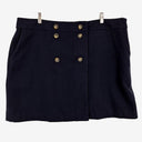 Boden Sophisticated Wool Double Button Mini Skirt Size 22 by SwapUp-Online Second Hand Store-Online Thrift Store