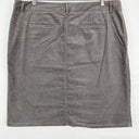 Sportscraft Grey Velvet Penvil Midi Skirt Size 18 by SwapUp-Online Second Hand Store-Online Thrift Store