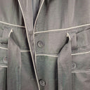 Junior Look Classic Piped Shiny Trench Coat Size 16 by SwapUp-Online Second Hand Store-Online Thrift Store
