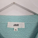Jaase Aqua Palms Casual Blouse Size XL by SwapUp-Online Second Hand Store-Online Thrift Store