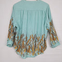 Jaase Aqua Palms Casual Blouse Size XL by SwapUp-Online Second Hand Store-Online Thrift Store